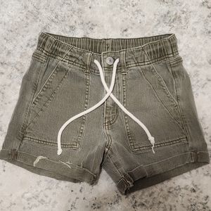 American Eagle Women shorts With Draw strings Green